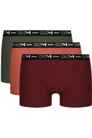 Dim Rozciągliwa bawełna oddychające optymalne wsparcie x3 bokserki, RGE Chili/RGE Earth/Vrt Ten, L (zestaw 3) męskie, , L