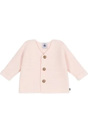 Petit Bateau Sweter rozpinany dziewczęcy, , 0-3 miesi?cy