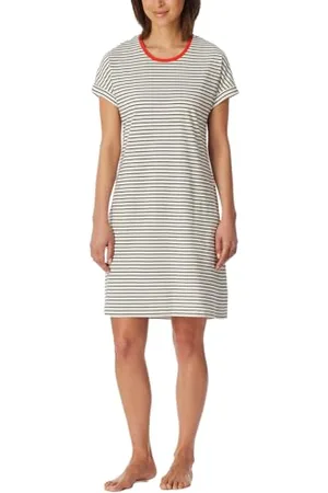 Schiesser Damska koszulka z krótkim rękawem Casual Essentials koszula nocna, , 42, , 42
