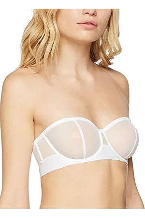 DKNY Damski biustonosz bez ramiączek Sheers Convertible, biały, 70D
