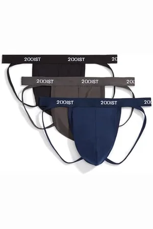 2Xist 2(X) IST Męski pasek mikro Speed Dri Jock 3-pak podstawowy bielizna (3 sztuki)