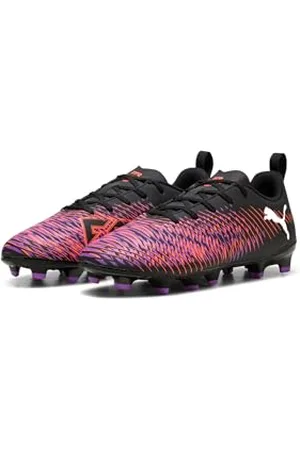PUMA Future 8 Play FG/AG JR buty piłkarskie, czarno-biało-świecące czerwone, 3,5 UK, Czarny biały świecący czerwony, 36 EU