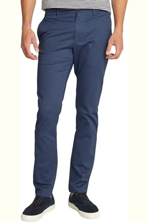 Tommy Hilfiger Męski bleecker Printed Structure Chino MW0MW37714 Chino, niebieski, 35W / 32L, , 35W / 32L