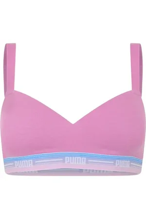 PUMA Damski wyściełany krótki top biustonosz, , XS