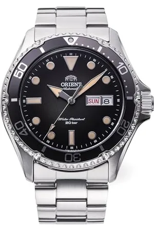 Orient Sports Kamasu V2 Graduate męski automatyczny zegarek ręcznie nakręcany wodoodporny bransoleta i metalowa obudowa czarna tarcza - RA-AA0810N39B RA-AA0810N, , Sportowy