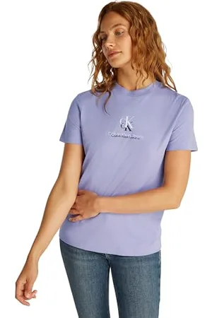 Calvin Klein CK JEANS Damska koszulka SHADOW GRAPHIC REGULAR J20J225545, fioletowa (perski fiolet), XXS, , XXS