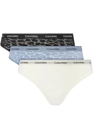 Calvin Klein Kobiety brazylijskie 3Pk 000QD5225E brazylijskie, wielokolorowe (czarny/kość słoniowa/troposfera), L, , L