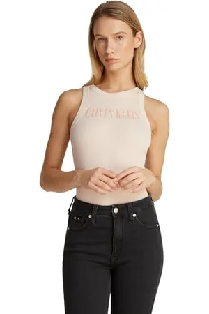 Calvin Klein CK JEANS Damski VARSITY RIB TANK J20J225520, , S, , S