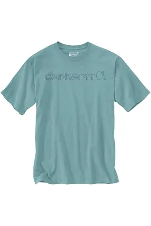 Carhartt Długi rękaw, luźny krój, ciężki T-shirt z grafiką logo, , XS