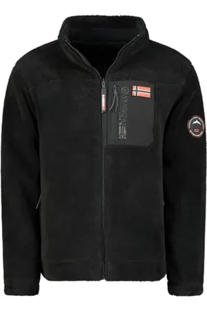 Geographical Norway Ureversible męska gruba bluza polarowa męska ciepła zapinana na zamek - męska ciepła zimowa kurtka miękka - bluza z podszewką z długim rękawem - idealna na jesień i zimę (