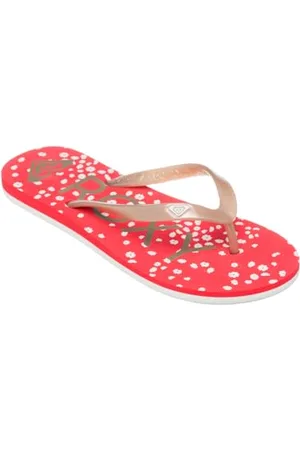 Roxy Damskie sandały TAHITI VII, czerwone/złote, 40 EU, , 40 EU