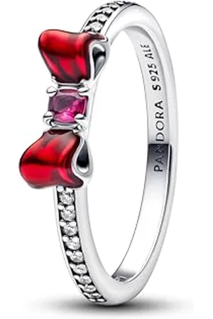 PANDORA Disney Princess 193652C01-58 pierścionek ze srebra wysokiej próby z symulowanymi kryształami i cyrkonią rozmiar 58 srebro mieszane kamienie, srebro wysokiej próby, mieszane kamienie, Srebro