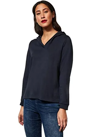Street one Damska bluza z kapturem, A302137, ciemnoniebieska, 42, , 42
