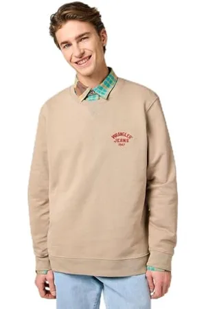 Wrangler Small Logo Crew, , S