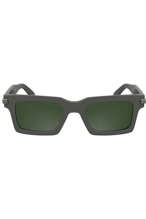 Calvin Klein Unisex Adult Sunglasses CK25503S - Grey with Solid Dark Khaki Lens, , rozmiar uniwersalny