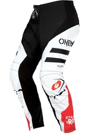 Oneal | Spodnie Motocrossowe | Dziecięce | MX Mountain Bike | Dopasowane dla maksymalnej swobody ruchów, lekkie, oddychające i wytrzymałe | Element Youth Pants Squadron V.22 | White Black | 20