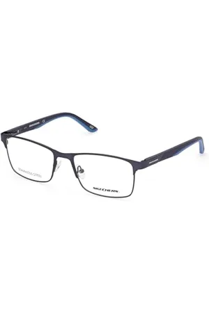 Skechers Okulary przeciwsłoneczne męskie, matowe niebieskie