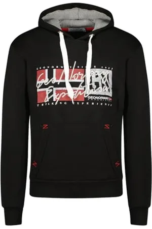 Geographical Norway Gozep Męska bluza z kapturem z kieszenią kangurka - Bluza z logo bluza z kapturem ciepły długi rękaw - męska wiosna lato jesień zima ( M), , M