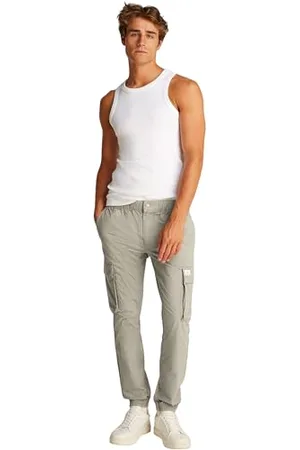 Calvin Klein CK JEANS Męski SKINNY CARGO J30J327614, szary (dąb laurowy), 28W, , 28W UK
