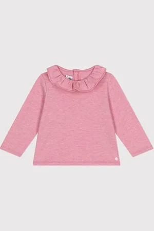 Petit Bateau Dziewczęca bluzka z długim rękawem, , 6 mesi