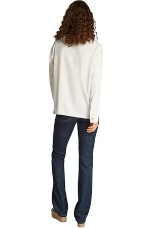 Tommy Hilfiger Damska MIĘKKA WISKOZA REGULARNA LS SHIRT WW0WW44045, Żółta, 40, , 66