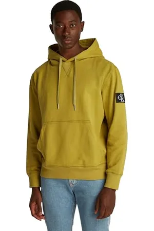 Calvin Klein Jeans BADGE HOODIE J30J323430 Bluza z kapturem, zielona (Willow), L, , L