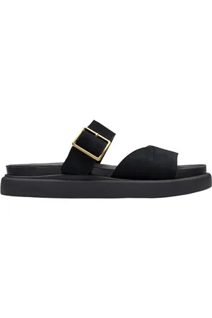 Clarks Premium Damskie sandały Aristella Mule, czarne Sde, 3 UK, , 36 EU