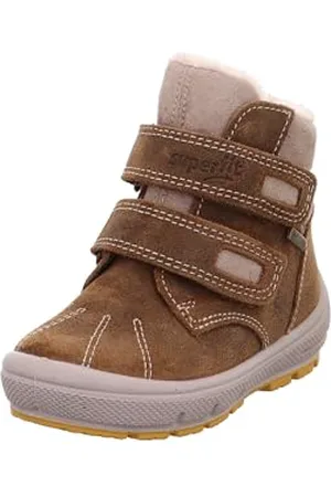 Superfit Chłopięce śniegowce Groovy z ciepłą podszewką Gore-tex, Brązowy beżowy 3000, 21 EU