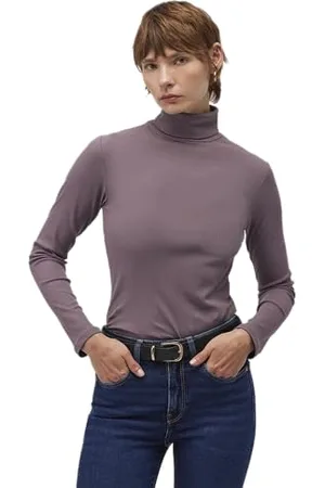 Mavi Koszulka damska HIGH Collar Jersey, moonscape, M, , M