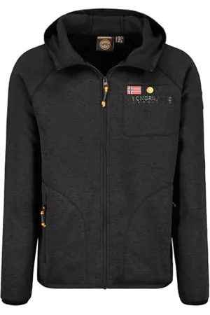 Geographical Norway Tiparni Mężczyźni Gruby Polar Męski Ciepły Zamek Błyskawiczny - Kurtka Zimowe Ciepłe Męskie Bluzy Miękkie - Bluza z podszewką z długim rękawem - Idealna na jesień i zimę (