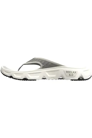 Salomon Reelax Break 6.0 odzież rekreacyjna, wyściełany bieg, bezszwowe trzymanie i lekkie klapki, Vanilla Ice Vanilla Ice Black, 44 2/3 EU