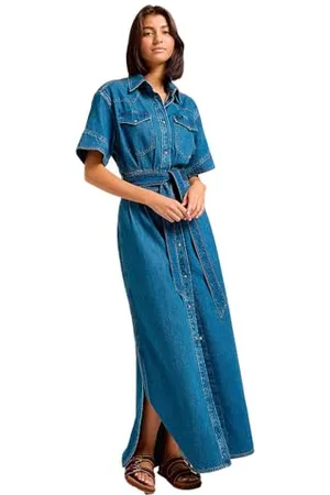 Lee SS Maxi Western Dress, , L