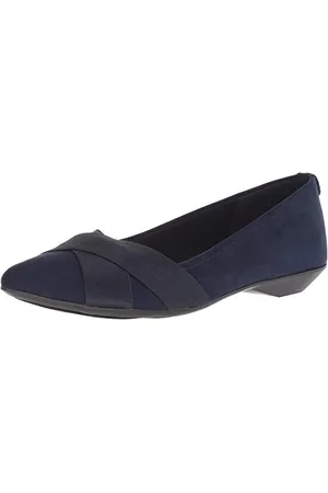 Anne Klein Oalise Flat damska owaliza, płaska, niebieski - - 41.5 EU