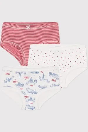 Petit Bateau Majtki dziewczęce (3 sztuki), , 10 lat