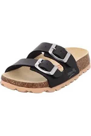 Superfit Jungen FUSSBETTPANTOFFEL Hausschuhe, SCHWARZ 0000