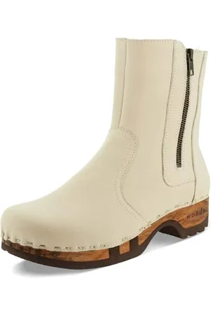 Woody Damskie botki Veronika, kremowe, 4 UK, , 37 EU