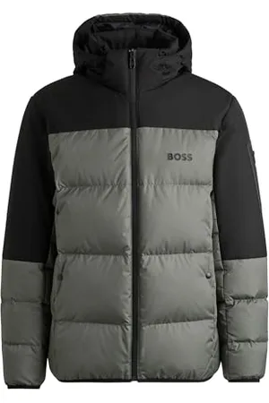 HUGO BOSS J Hamar 3 męska kurtka puchowa z odpinanym kapturem, , L