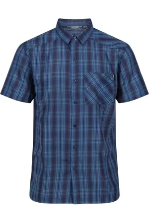 Regatta Męska koszulka Kalambo VI Dynasty Blue Check, S