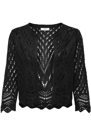 JDY JACQUELINE DE YONG Cropped damska kurtka z dzianiny, , L