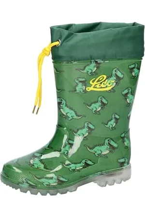 LICO Power Blinky Rain Boot, Grün/Gelb, 10 UK dziecko