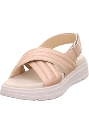 Legero Damskie sandały Sunwalker z metalicznym różem, 9580, 43 EU, , 43 EU