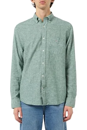 GANT REG COTTON LEN SHIRT, , L