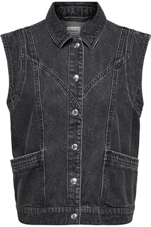 ONLY Onlkennedy Sl Dnm Waistcoat Bj Noos, , M