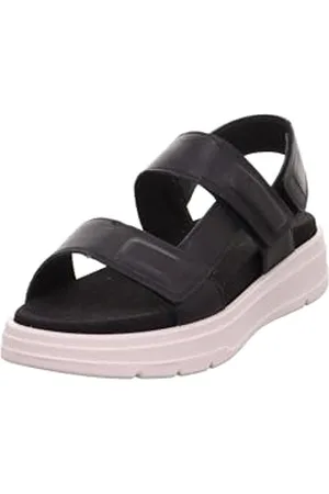 Legero Damskie sandały Sunwalker 0100, czarne (czarne) 43 EU, , 43 EU