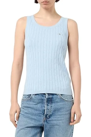 GANT STRETCH COTTON CABLE Tank Top, , XL