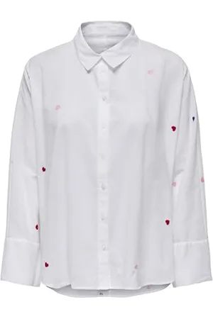 ONLY Onlnew Lina Grace Ls Emb Shirt Noos WVN, , XS