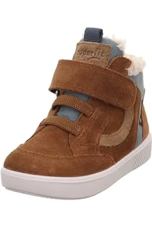 Superfit Jungen SUPIES leicht gefütterte Gore-Tex Sneaker, BRAUN/BLAU 3000