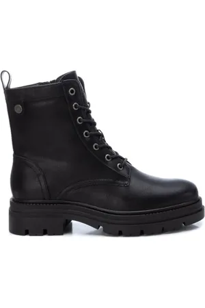 Refresh Czarne botki damskie - Wygodne i wszechstronne buty - Moda codzienna - Model 17100001 (rozmiar 41), , 41 EU