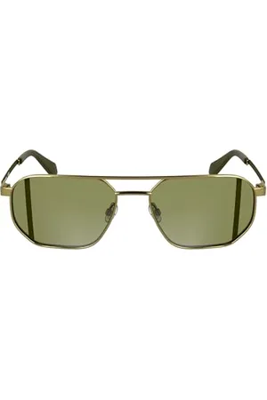 Calvin Klein Dżinsy Unisex Adult Sunglasses CKJ25202S - with Solid Khaki Lens, , rozmiar uniwersalny