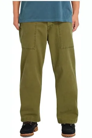 Timberland Męskie spodnie ze stretchem z tkaniny Washed Canvas Stretch Fatigue Pants, , 34W / 32L